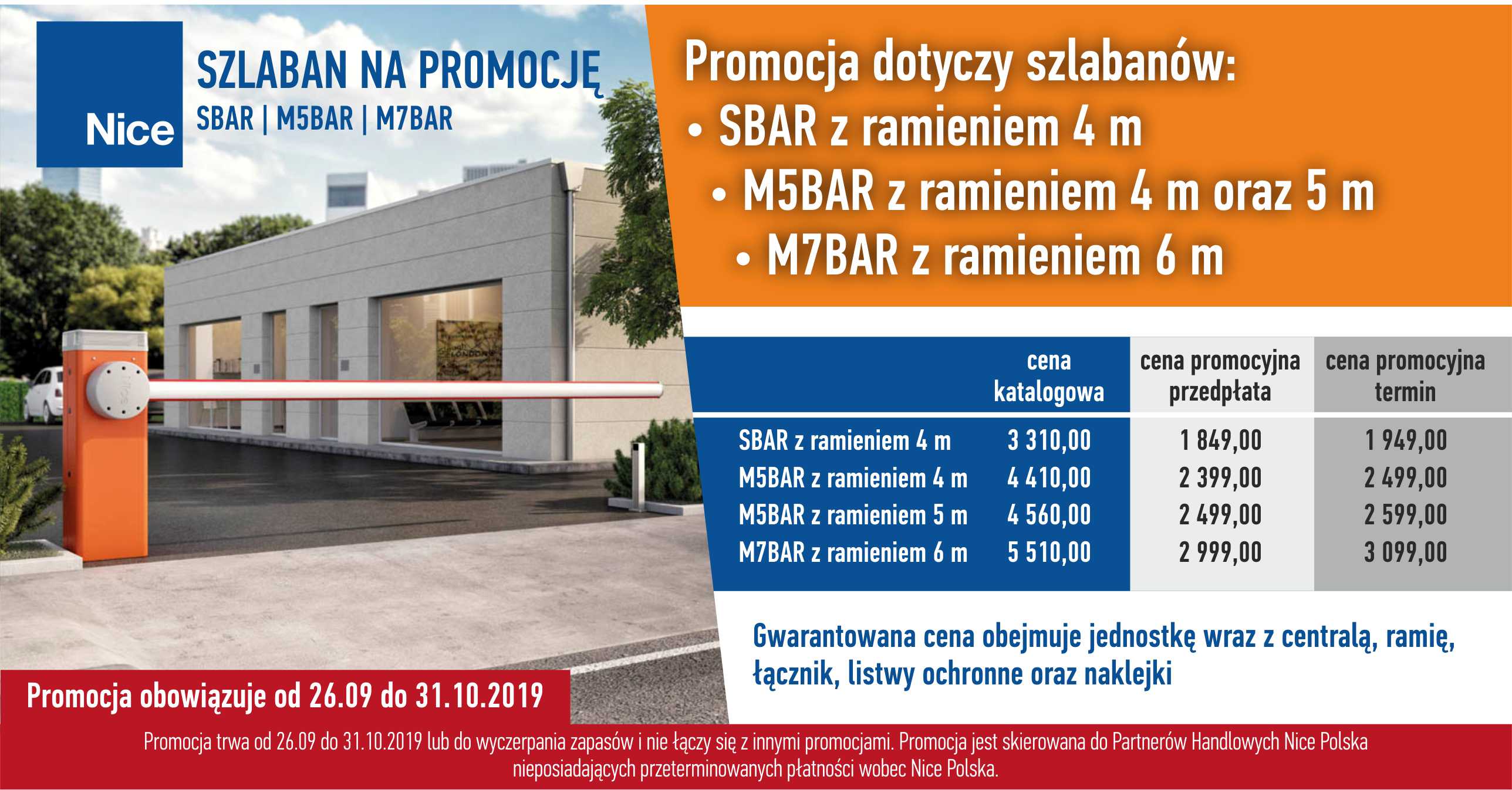 NICE - SZLABAN NA PROMOCJĘ