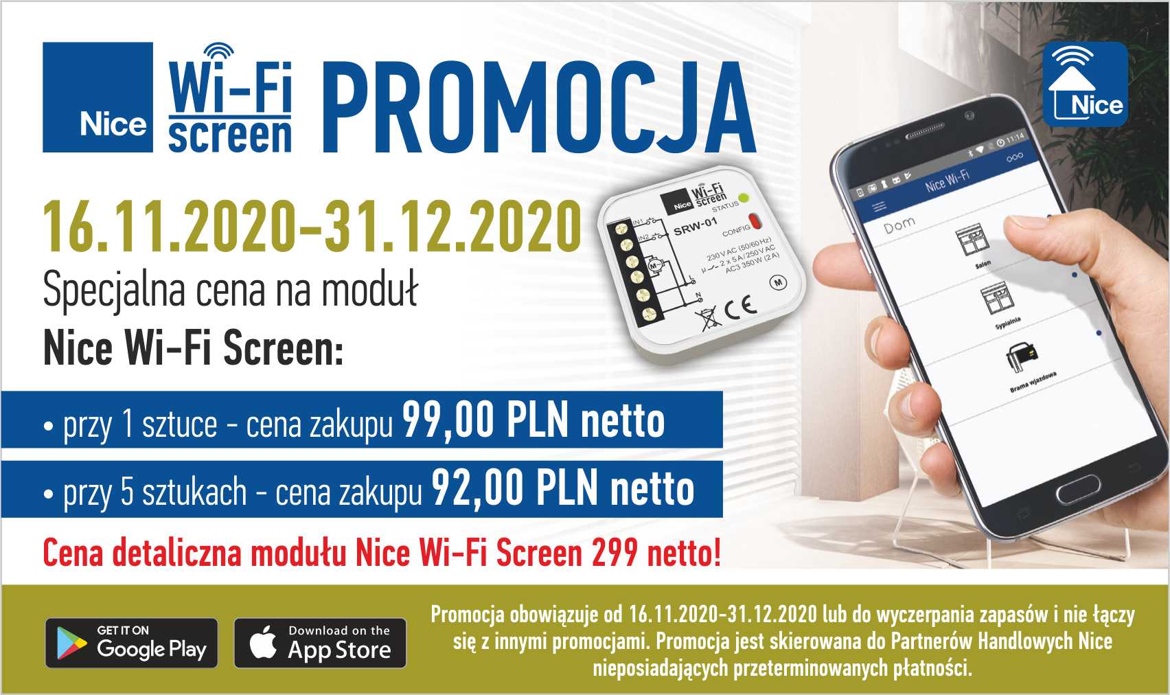 Promocja Nice Wi-Fi Screen