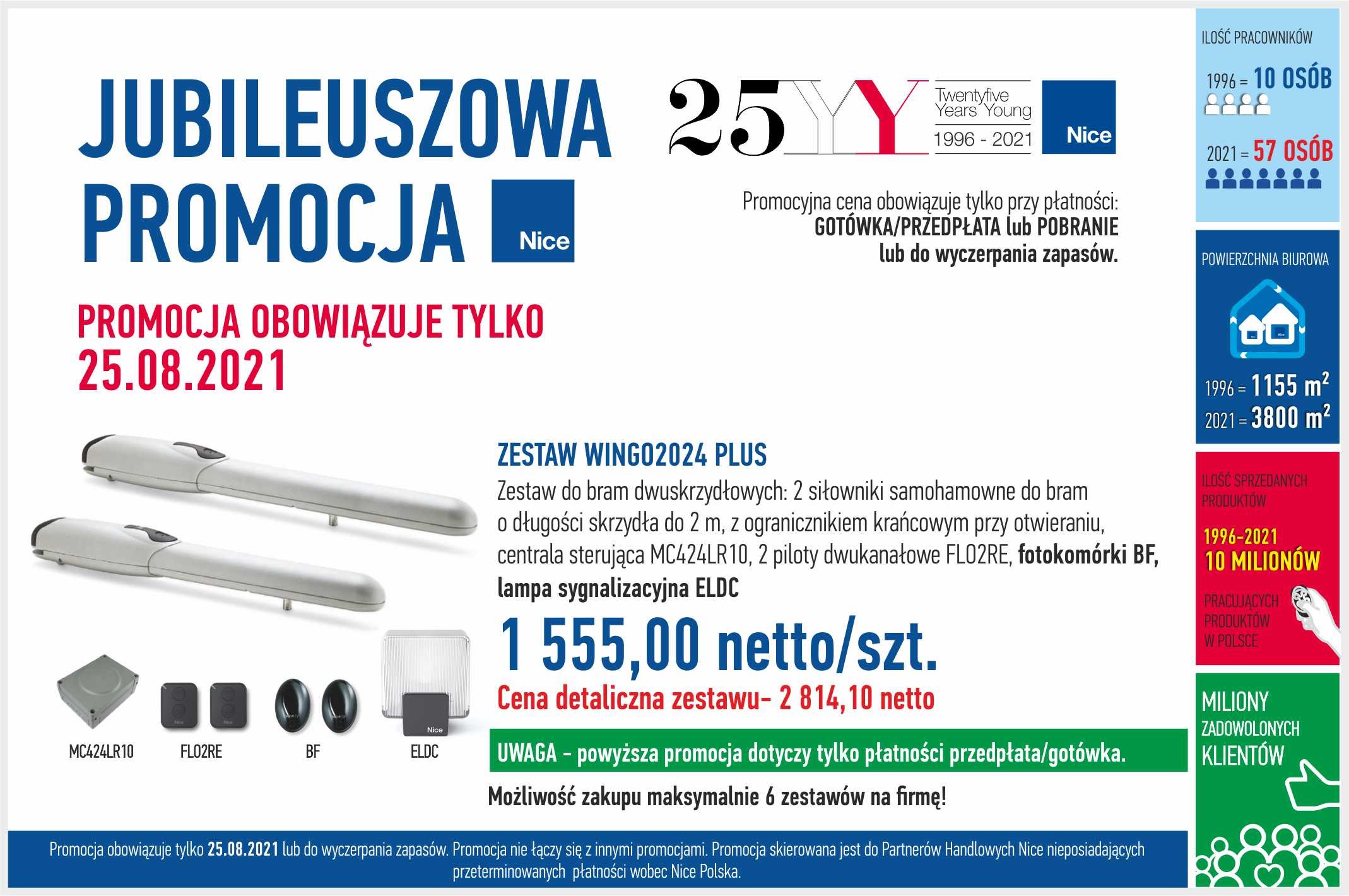 JUBILEUSZOWA PROMOCJA NICE 25.08.2021