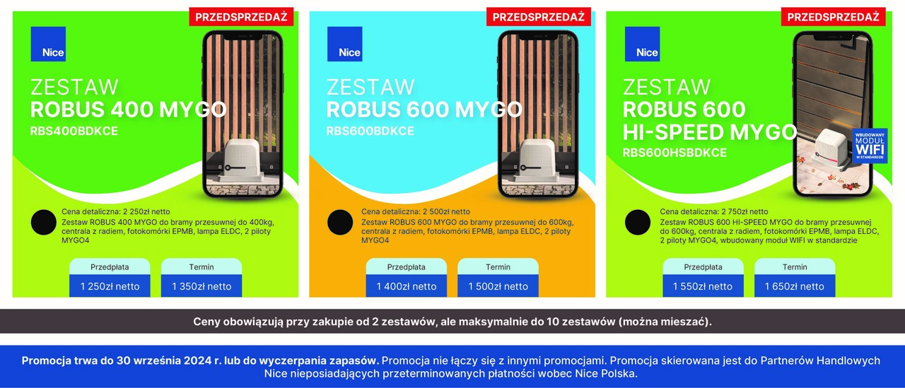 Promocja Robus - nowa generacja silników do bram przesuwnych