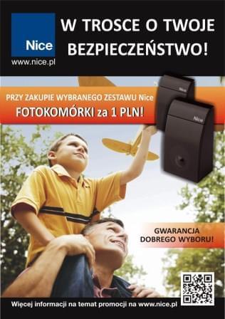 Promocja - Fotokomórki Nice za 1 PLN!