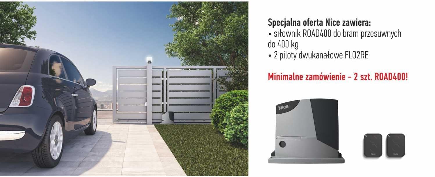 Promocja na siłowniki do bram przesuwnych ROAD400 (obowiązuje: 16.05.2017 - 26.05.2017)
