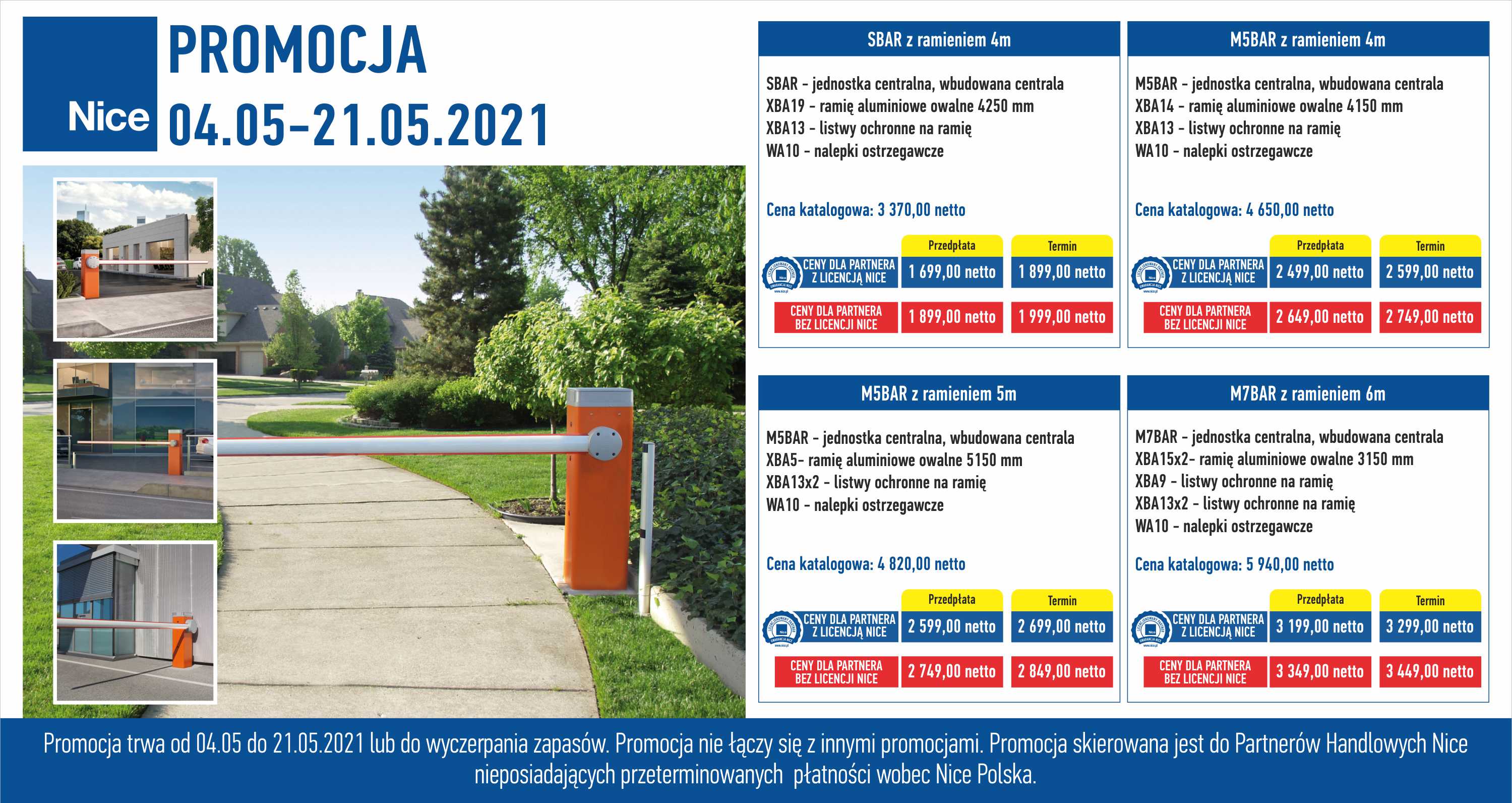 Promocja Nice - SZLABANY MBAR