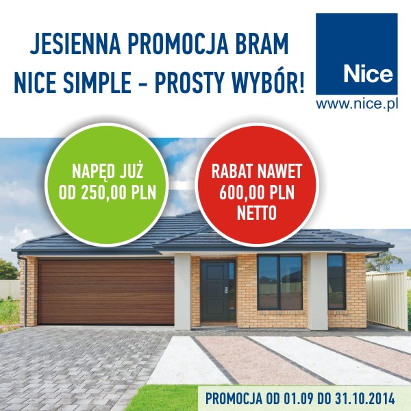 Jesienna promocja bram - Nice Simple - Prosty wybór!