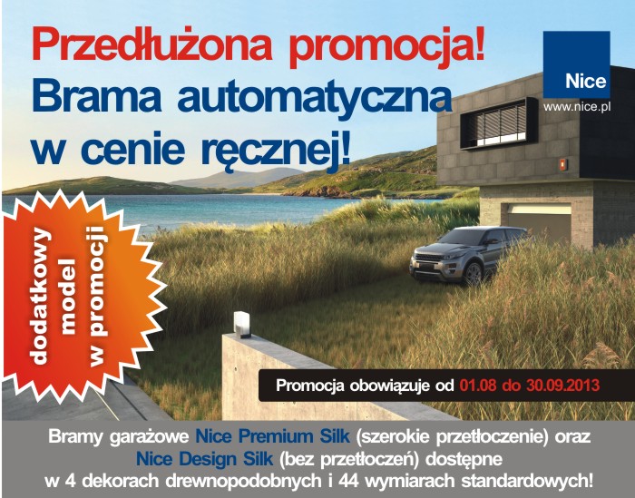 Przedłużamy Promocję „BRAMA AUTOMATYCZNA W CENIE RĘCZNEJ”!!